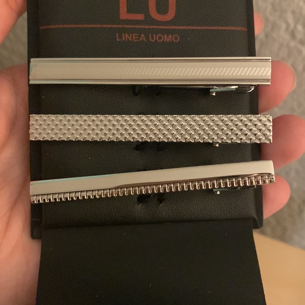 NWT | Linea Uomo Set of 3 Tie Bar